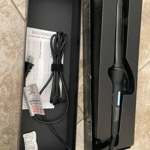 Bio Ionic Black Curling Iron Hair Styler 1.25”
